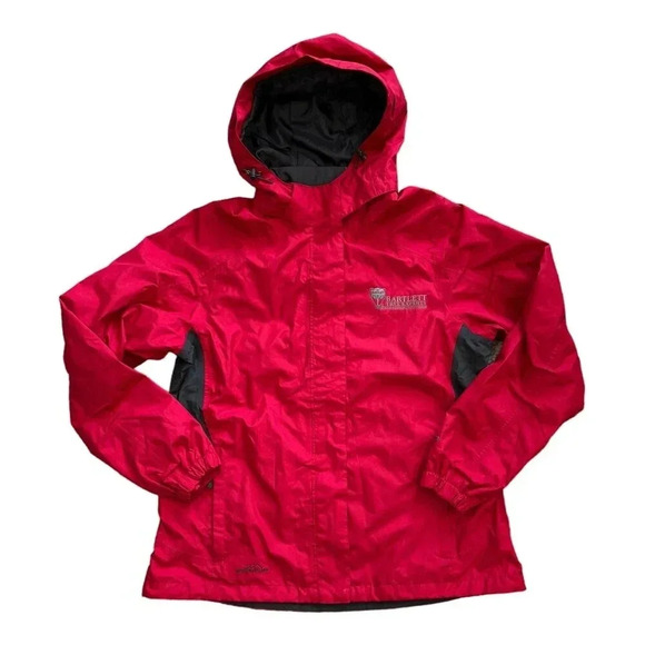 Eddie Bauer Red Nylon Outdoor Rain Jacket XL - Picture 1 of 5